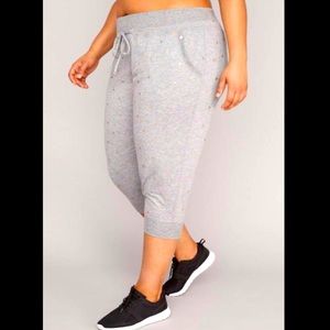 Livi Active Gray Joggers with Gold Stars